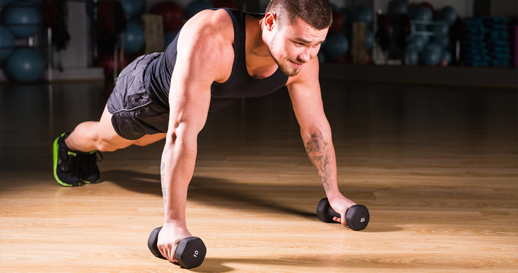 Dumbbell workouts-burpees