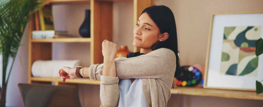 Shoulder rolls for mid day Hormone-Friendly Routine