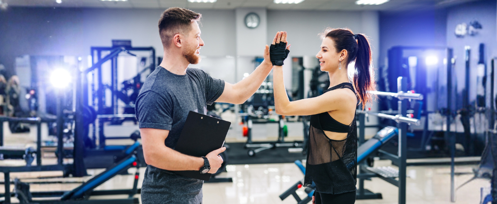 certified fitness instructor gives motivation