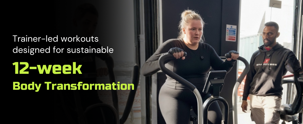 Trainer-led workouts designed for sustainable 12-week body transformation